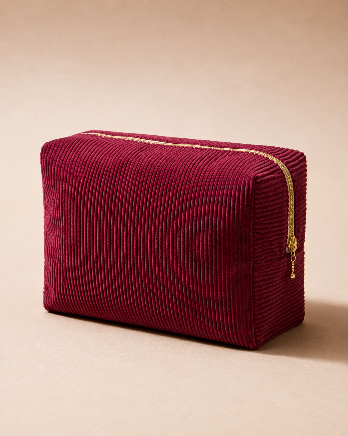 Trousse Élégance Aurora – Velours côtelé
