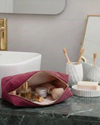 Trousse Élégance Aurora – Velours côtelé